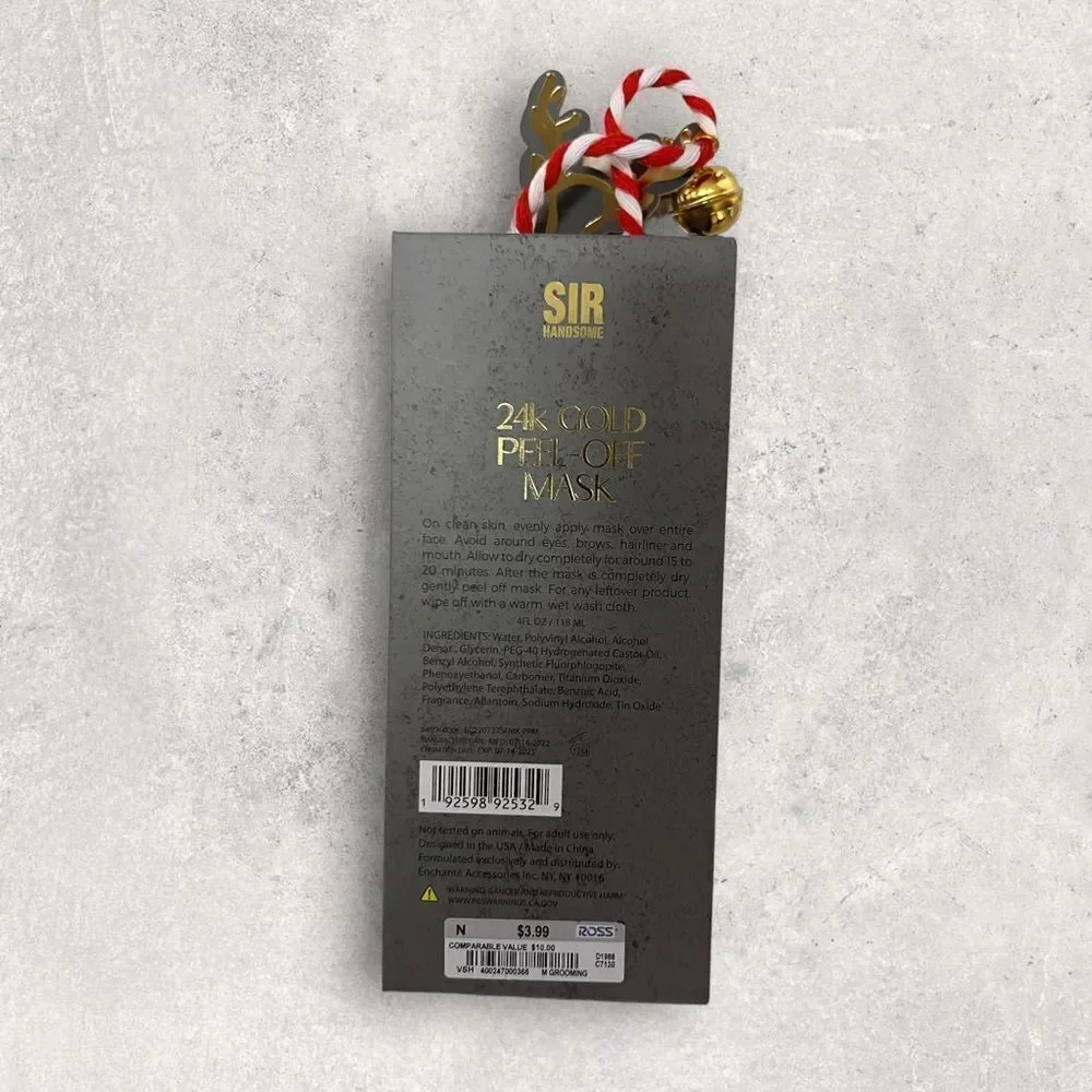 24k gold Peel off Mask for Men -Gift